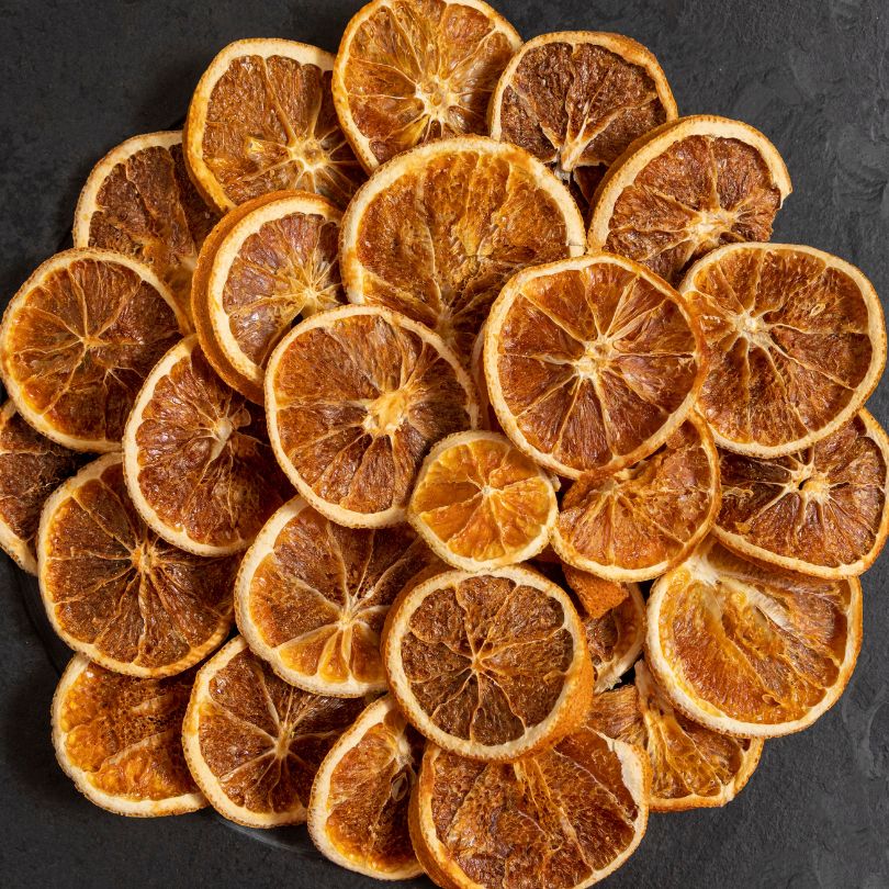 Dehydrated orange slices